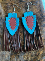 Leather earrings