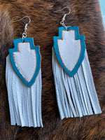 Leather earrings